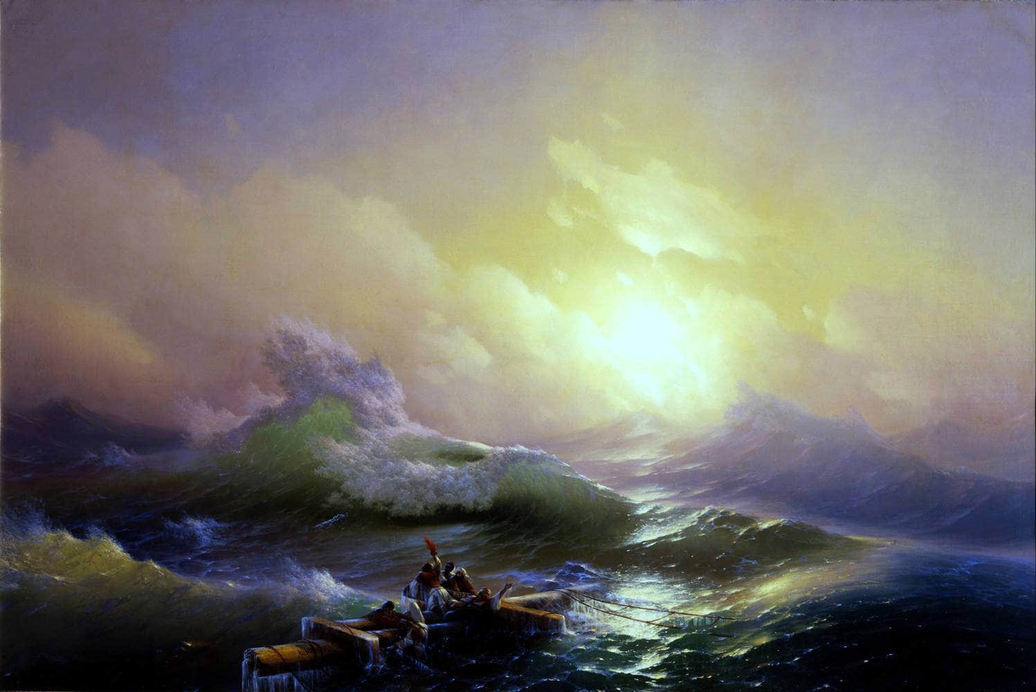 The Ninth Wave Painting Ivan Aivazovsky Canvas Art - Image 5