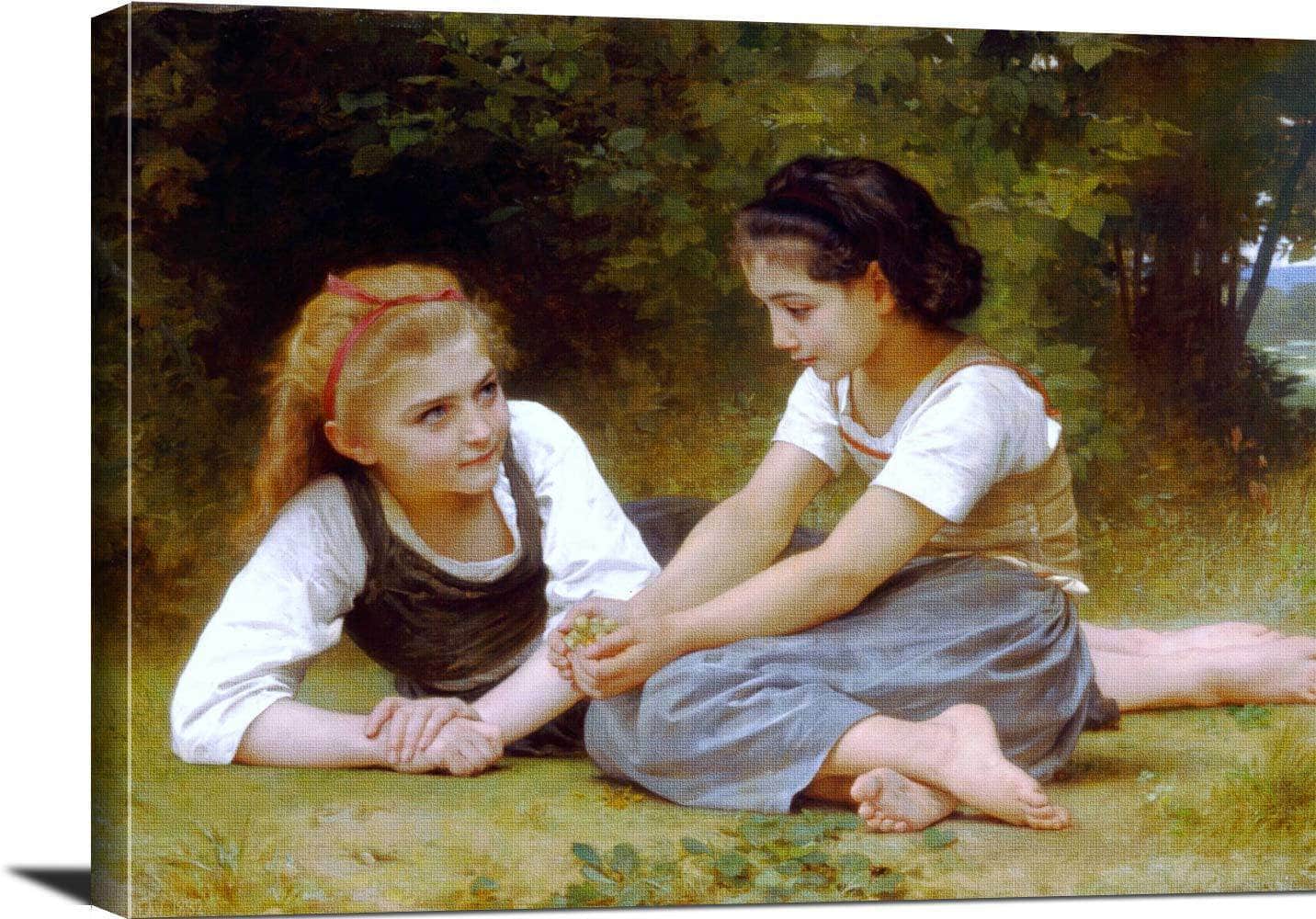 The Nut Gatherers Painting William Adolphe Bouguereau Canvas Art - Image 3