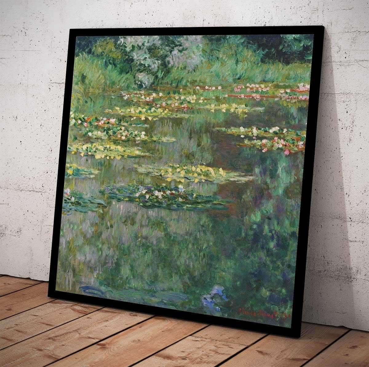 The Nympheas Basin Painting Claude Monet Canvas Art - Image 4