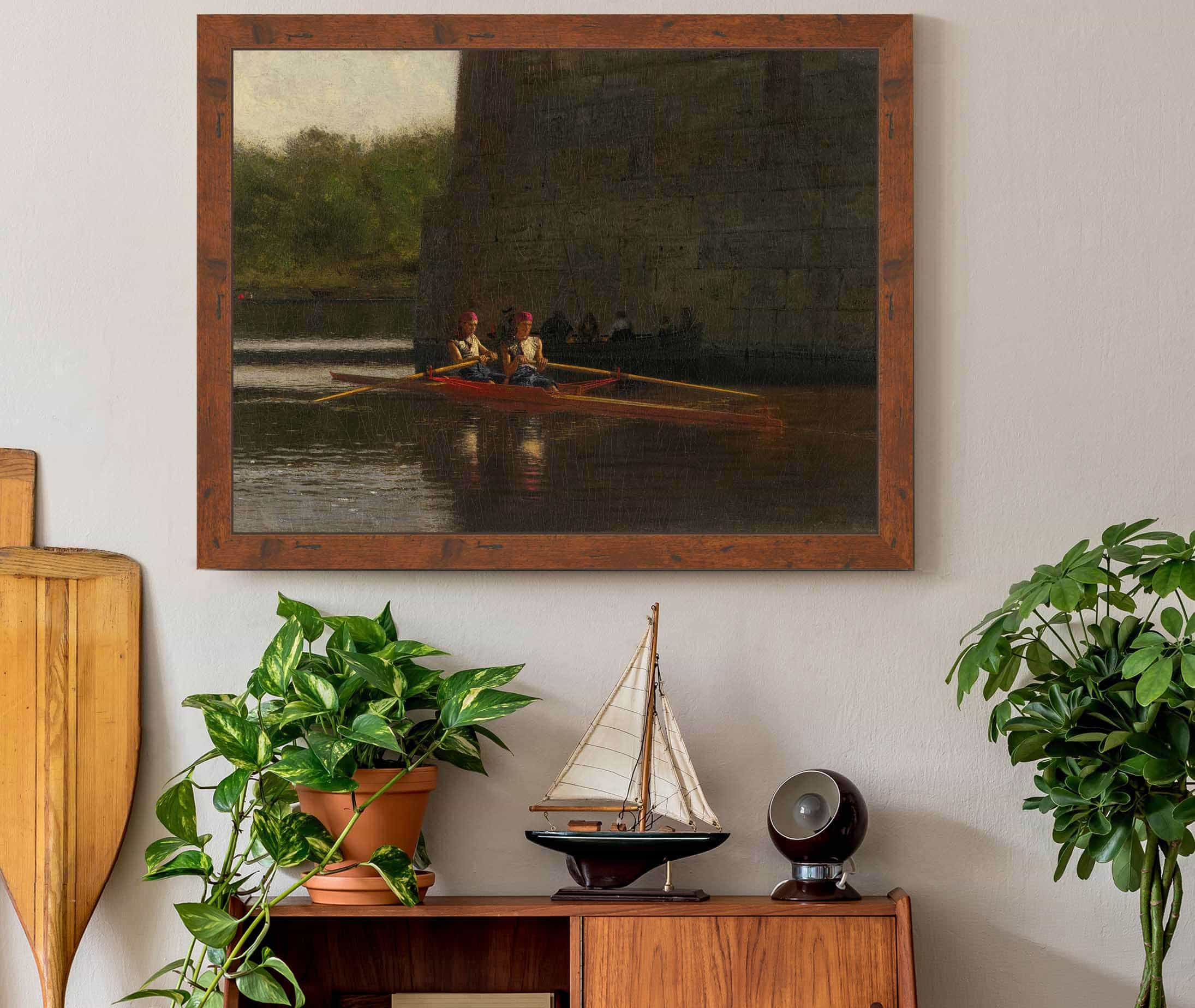 The Oarsmen The Schreiber Brothers by Thomas Eakins - Image 3