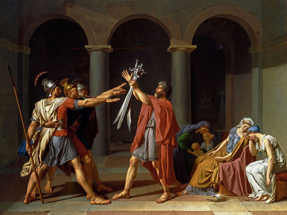 The Oath Of The Horatii By Jacques Louis David - Image 7