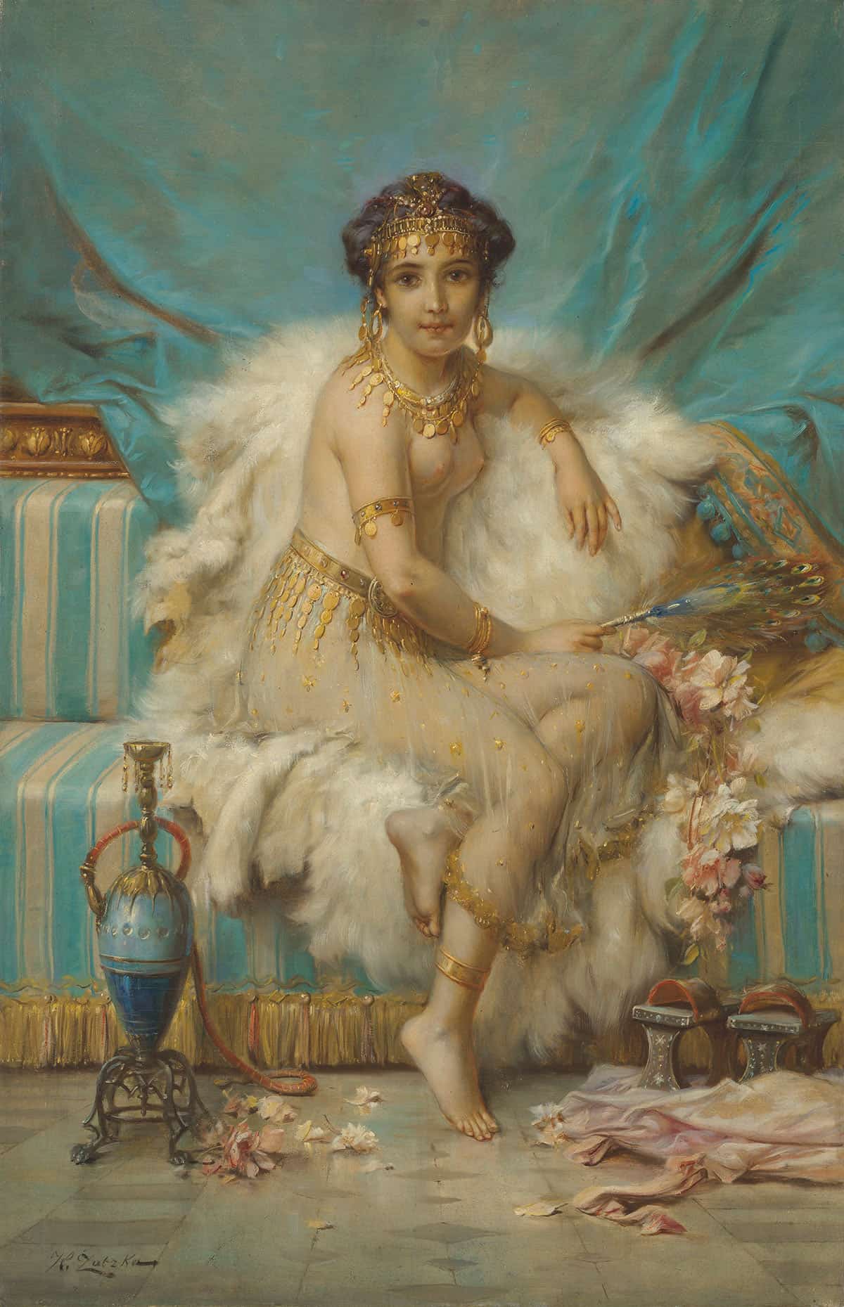 The Odalisque by Hans Zatzka - Image 3