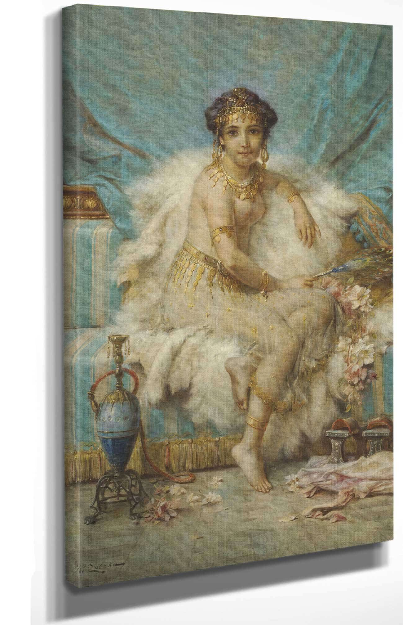 The Odalisque by Hans Zatzka - Image 4