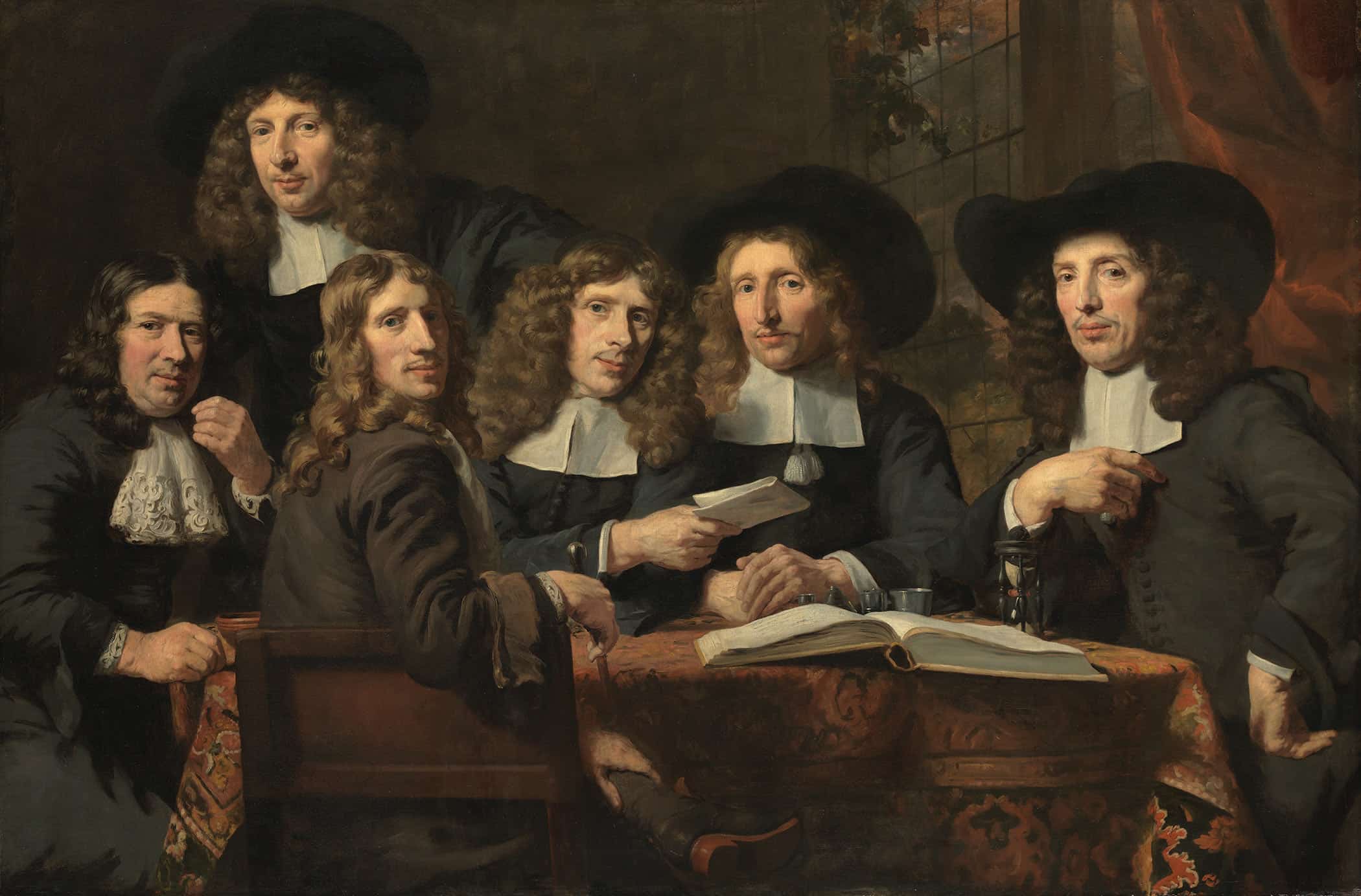 The Officers Of The Amsterdam Surgeons Guild by Nicolaes Maes - Image 2