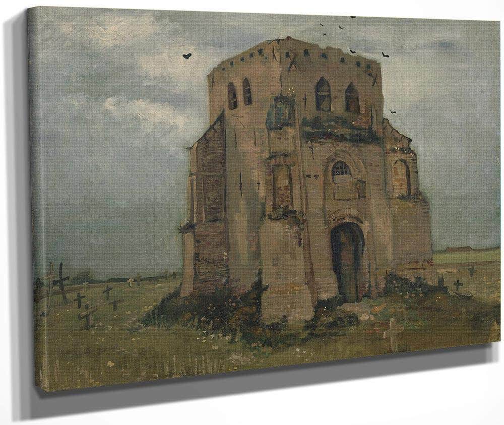 The Old Church Tower At Nuenen ('The Peasants' Churchyard') By Vincent Van Gogh
