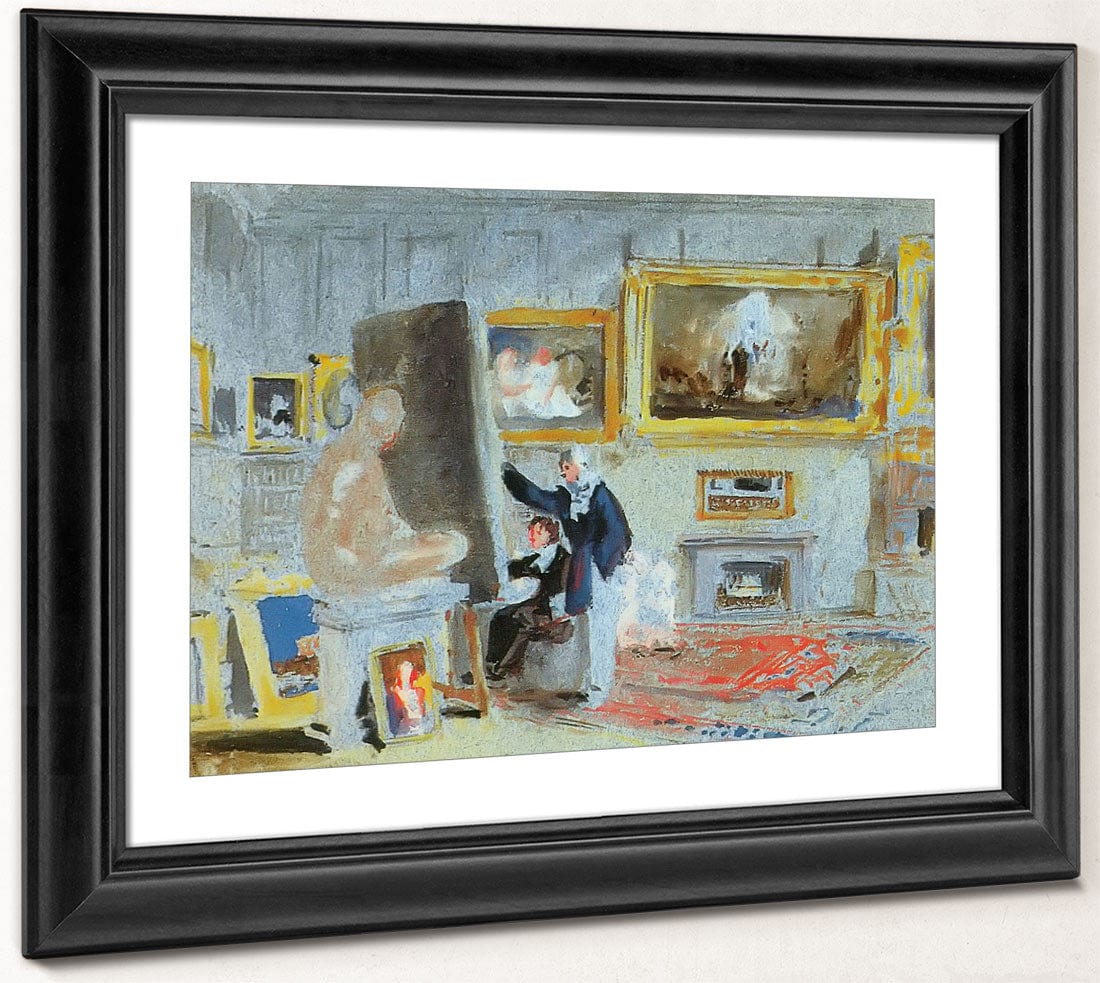 The Old Library With Two Men Discussing A Picture By Jwm Turner - Image 4