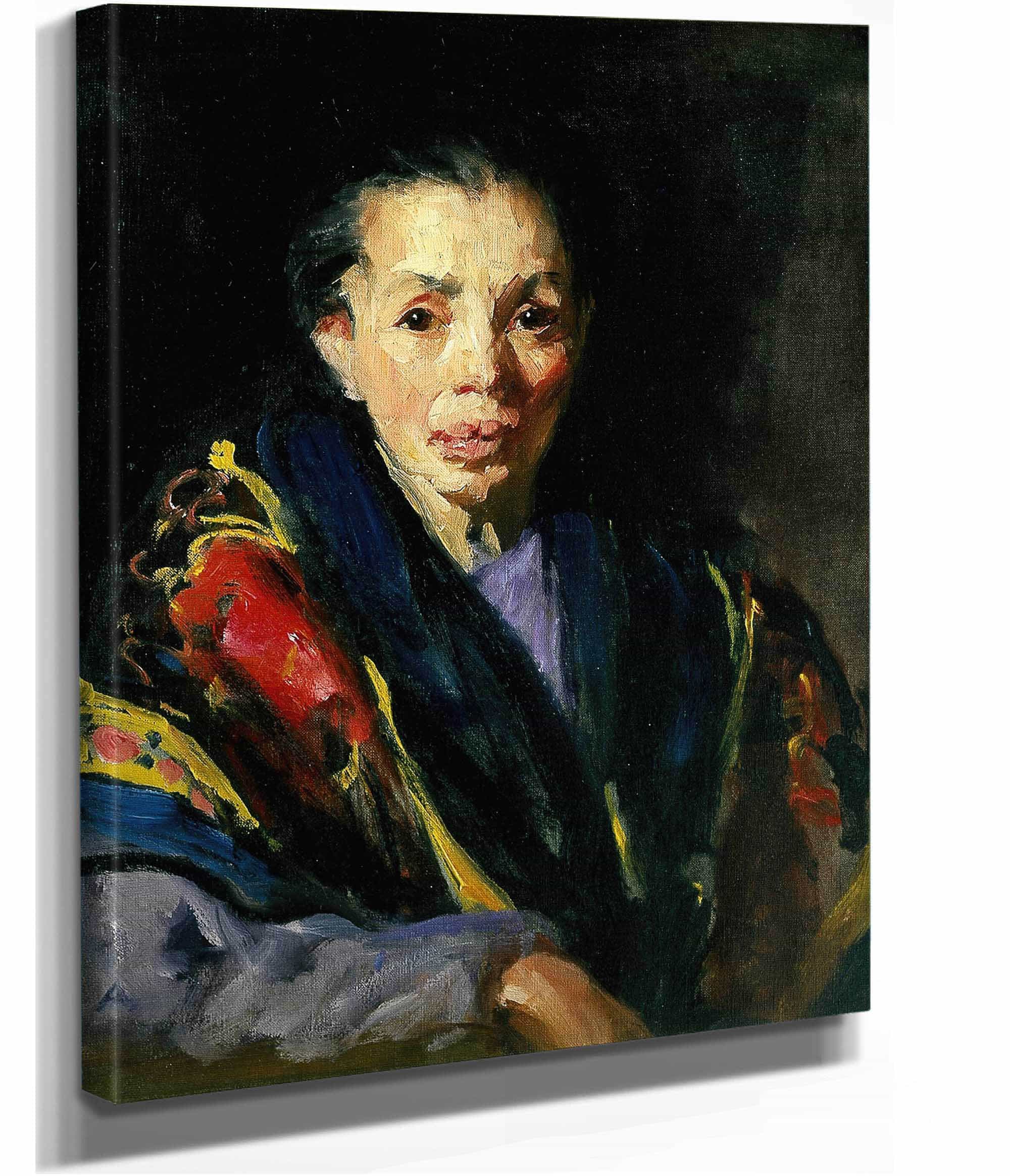 The Old Model Old Spanish Woman by Robert Henri - Image 2