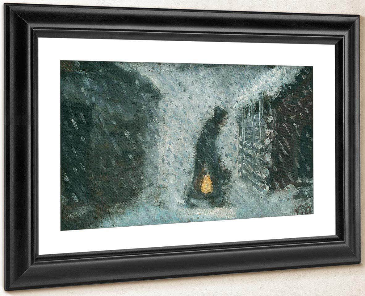The Old Woman With The Lantern By Nicolai Astrup - Image 4