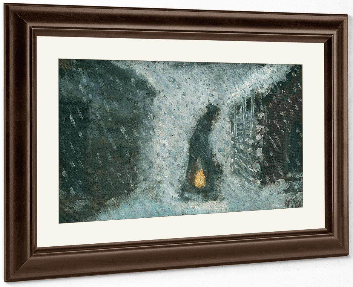 The Old Woman With The Lantern By Nicolai Astrup - Image 5