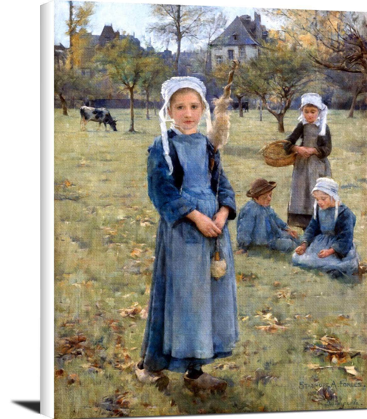 The Orchard, Quimperle By Stanhope Alexander Forbes Canvas Art