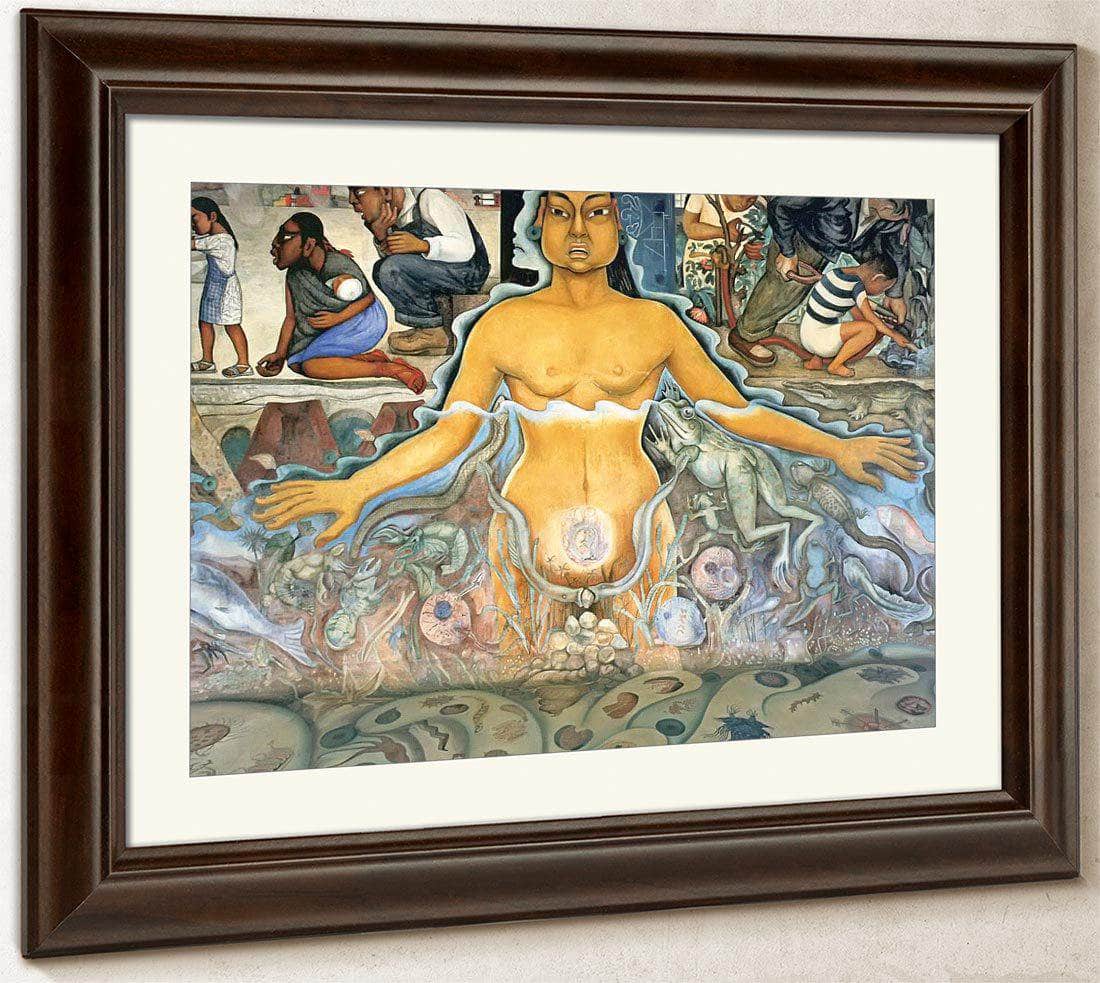 The Origin Of Human Life Symbolized By A Womman Of Asian Race By Diego Rivera - Image 3