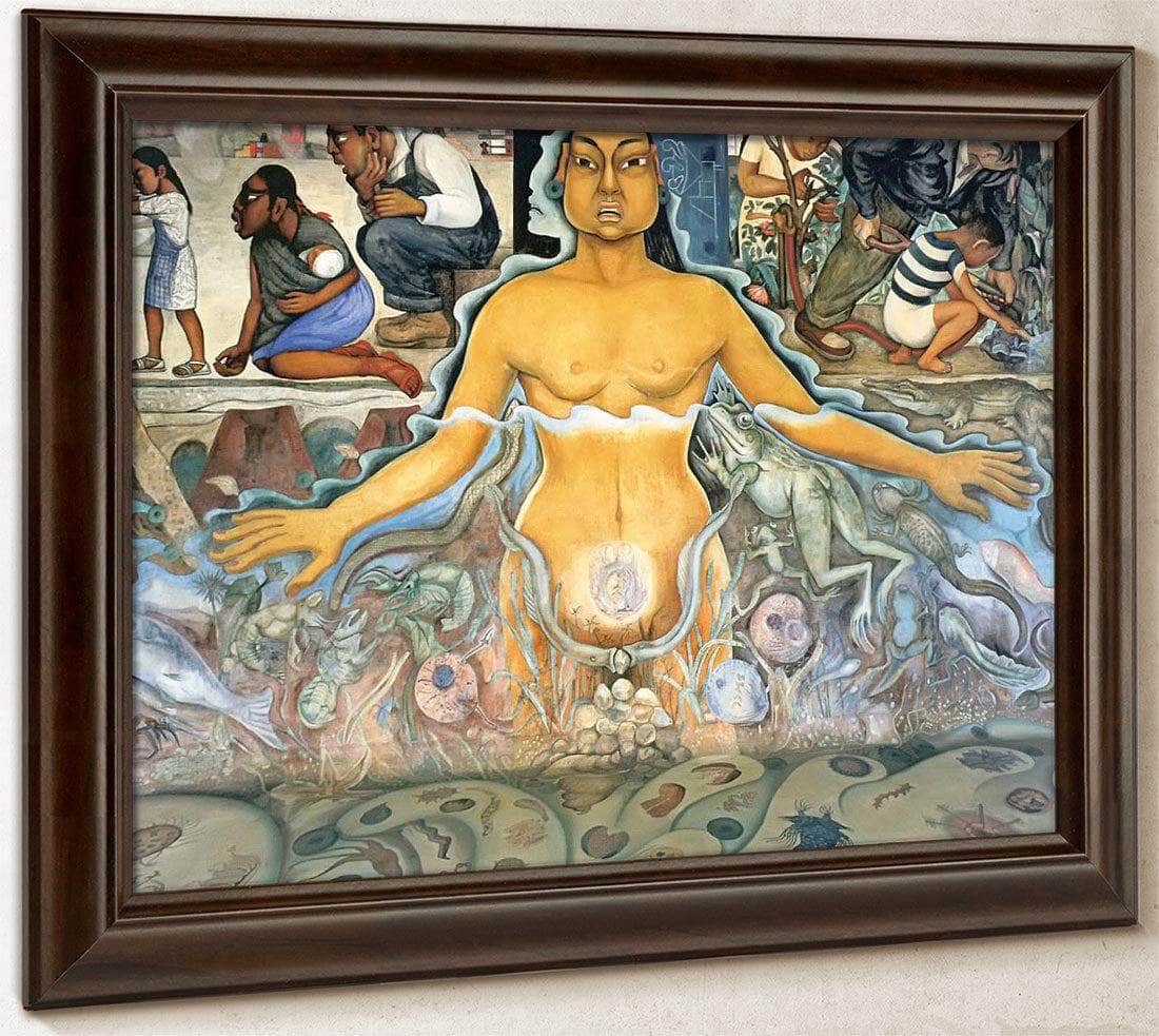 The Origin Of Human Life Symbolized By A Womman Of Asian Race By Diego Rivera - Image 4