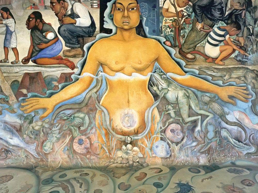 The Origin Of Human Life Symbolized By A Womman Of Asian Race By Diego Rivera - Image 5