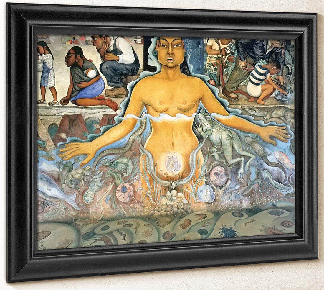 The Origin Of Human Life Symbolized By A Womman Of Asian Race By Diego Rivera - Image 6