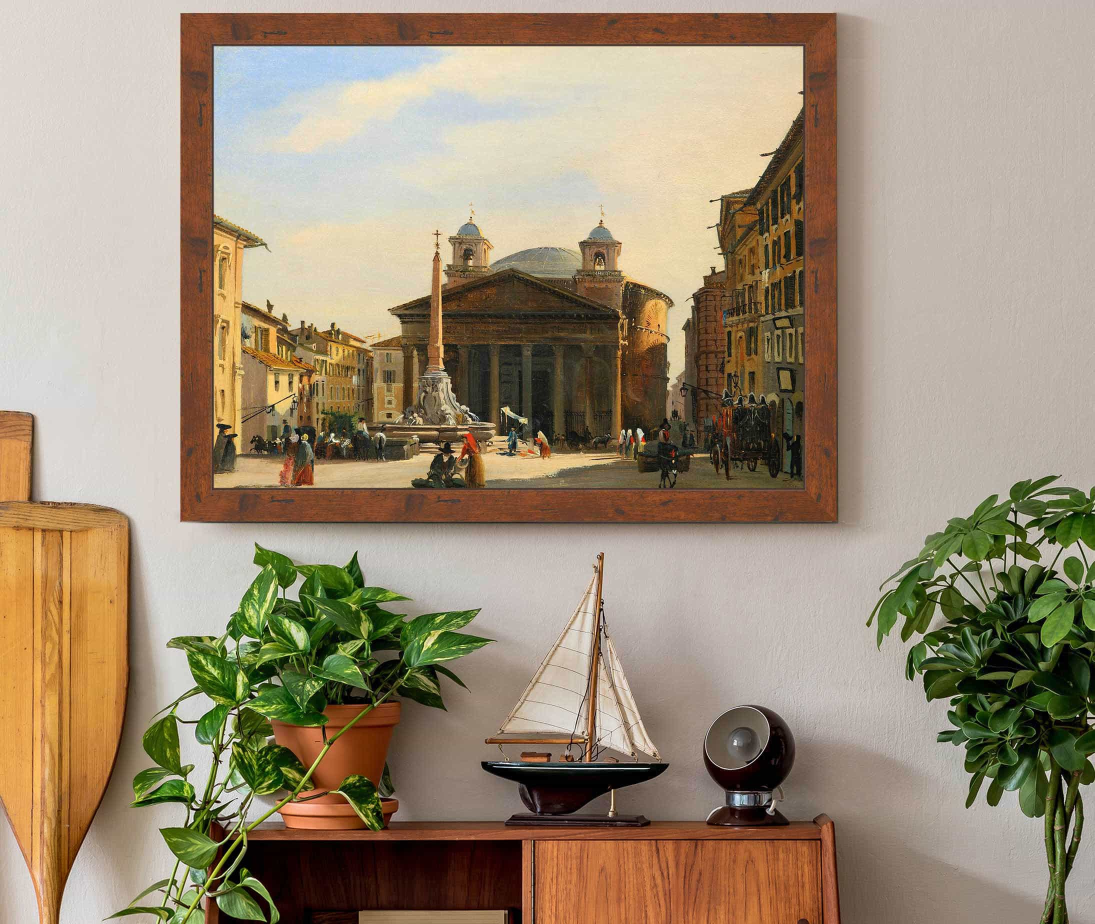 The Pantheon Rome by Ippolito Caffi - Image 3