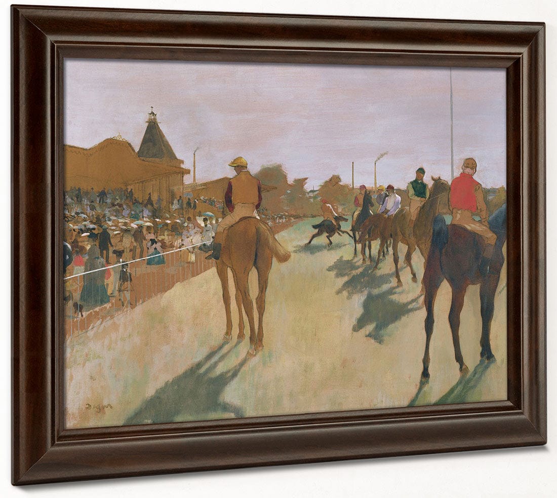 The Parade, Or Race Horses In Front Of The Stands By Edgar Degas - Image 4