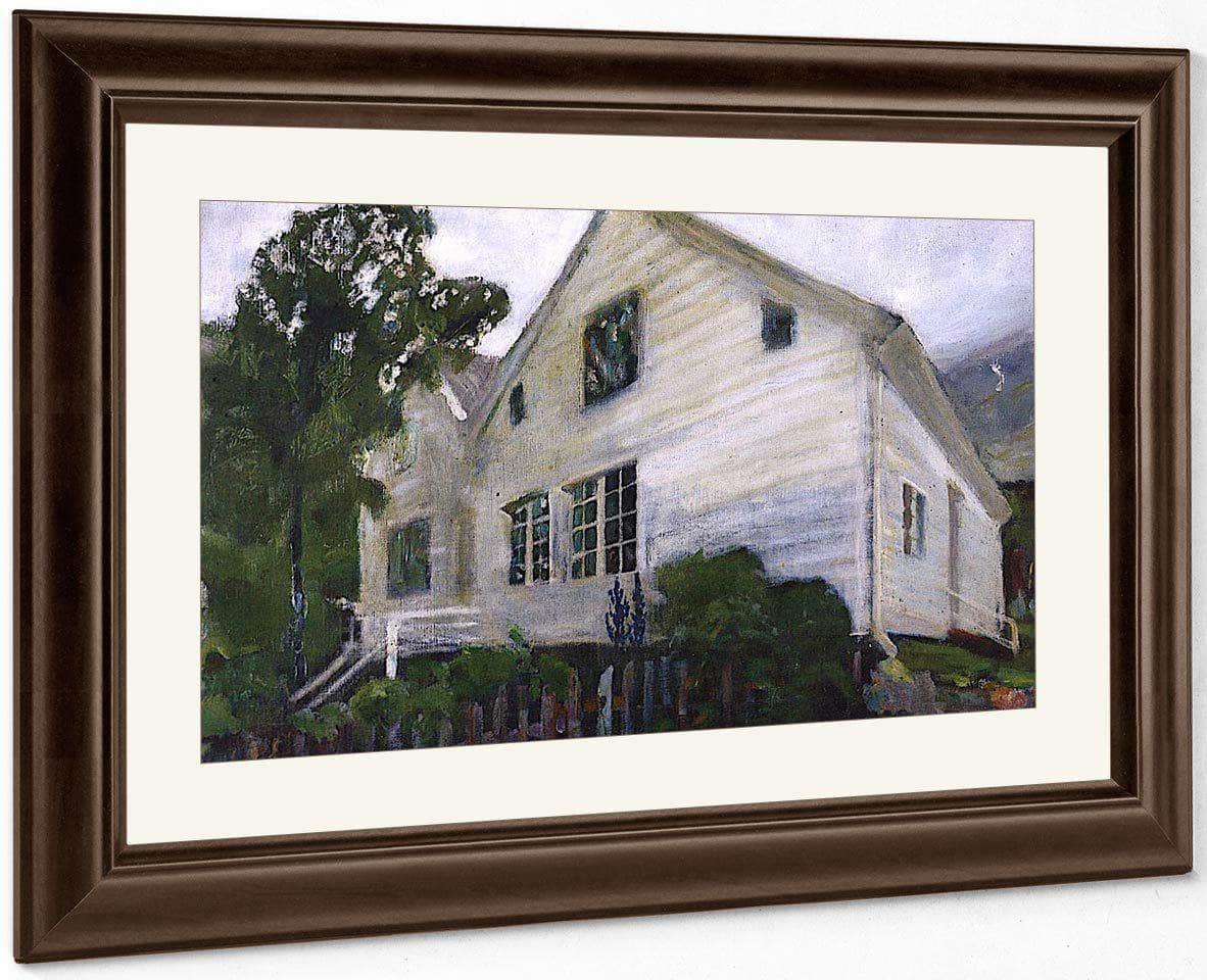 The Parsonage In The Rain By Nicolai Astrup - Image 5