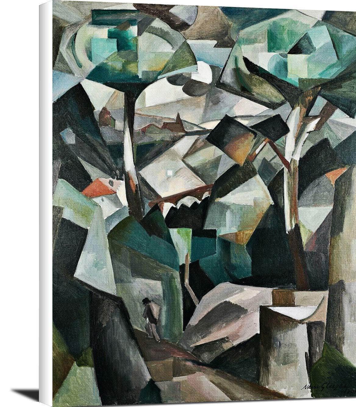 The Path, Landscape In Meudon Painting Albert Gleizes Canvas Art