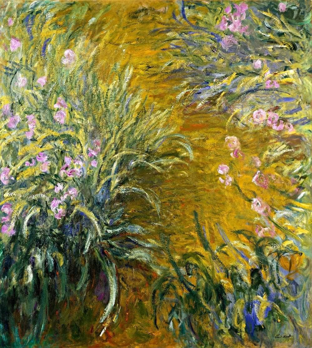 The Path Through The Irises Painting Claude Monet Canvas Art - Image 5
