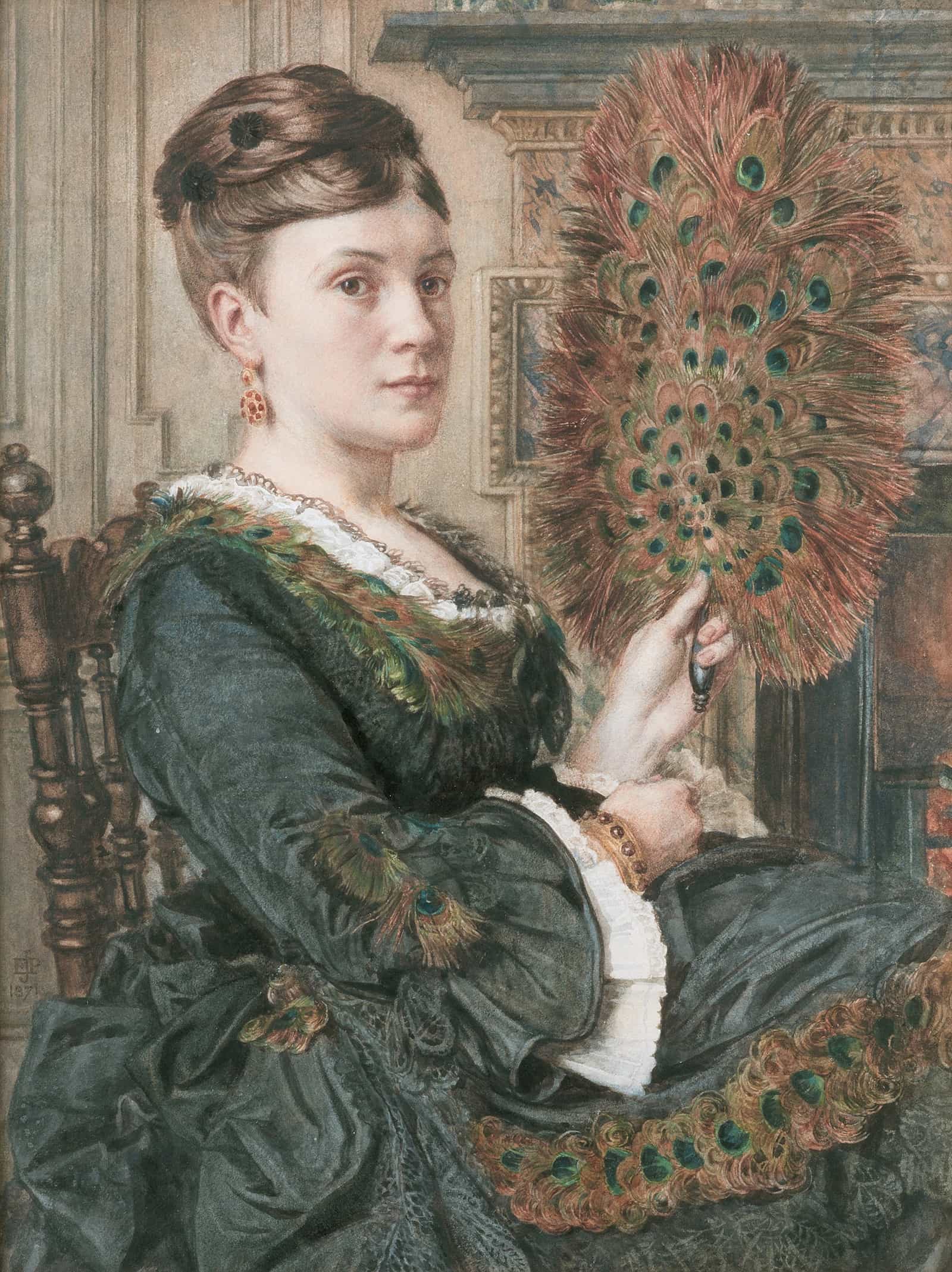 The Peacock Fan by Edward John Poynter
