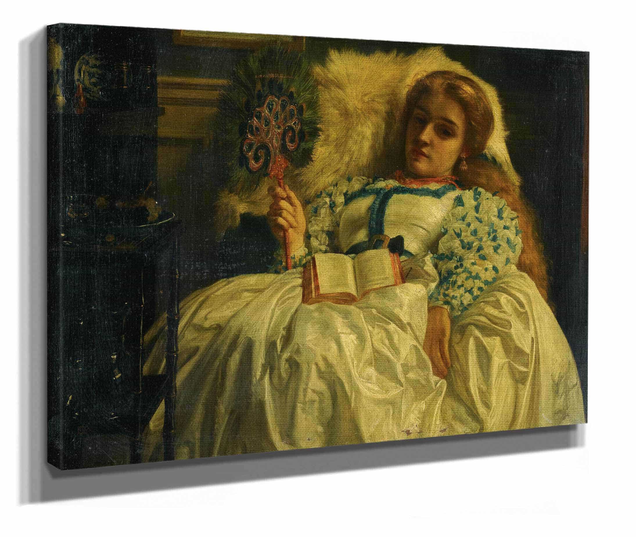 The Peacock Fan by Edward John Poynter - Image 5
