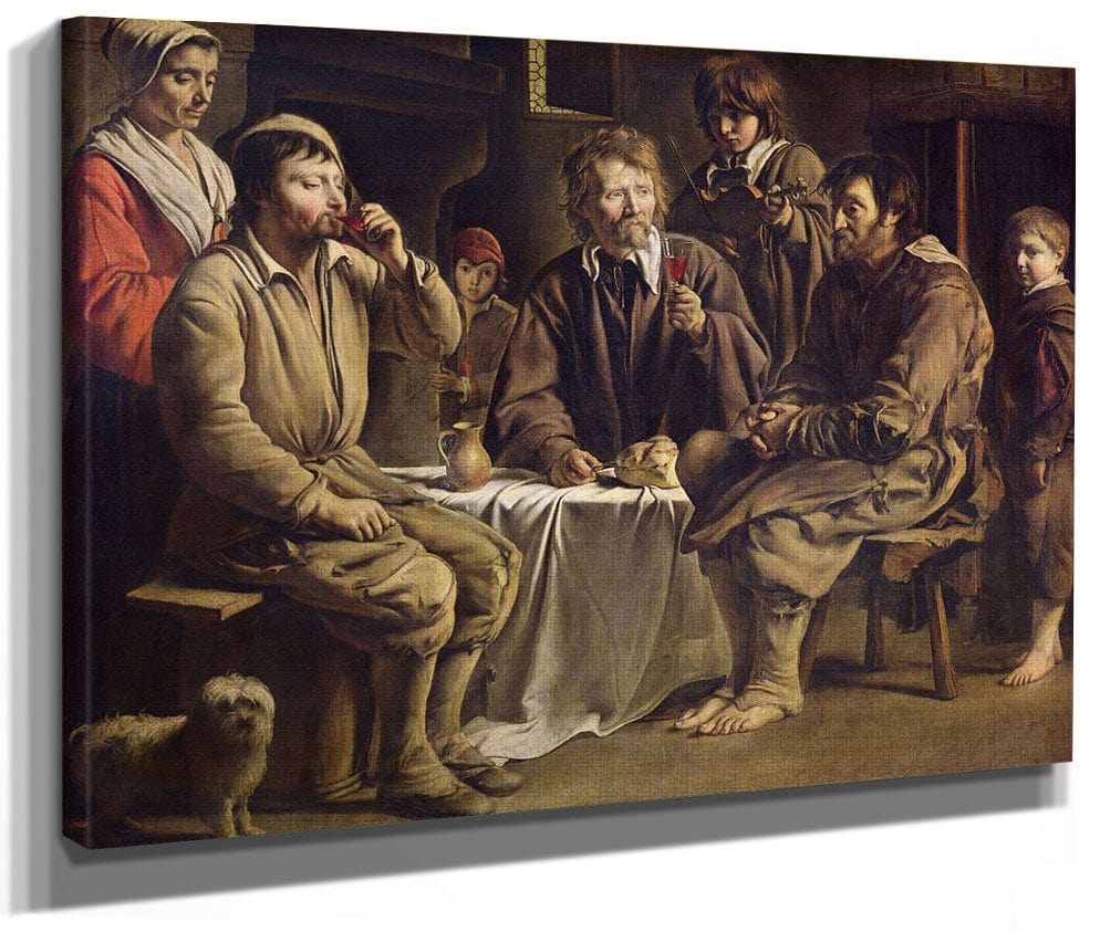 The Peasant's Meal By Louis Le Nain