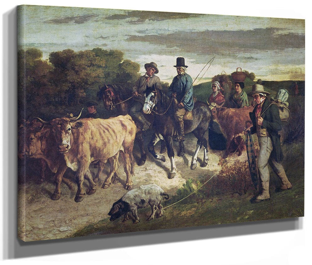 The Peasants Of Flagey Returning From The Fair By Jean Desire Gustave Courbet