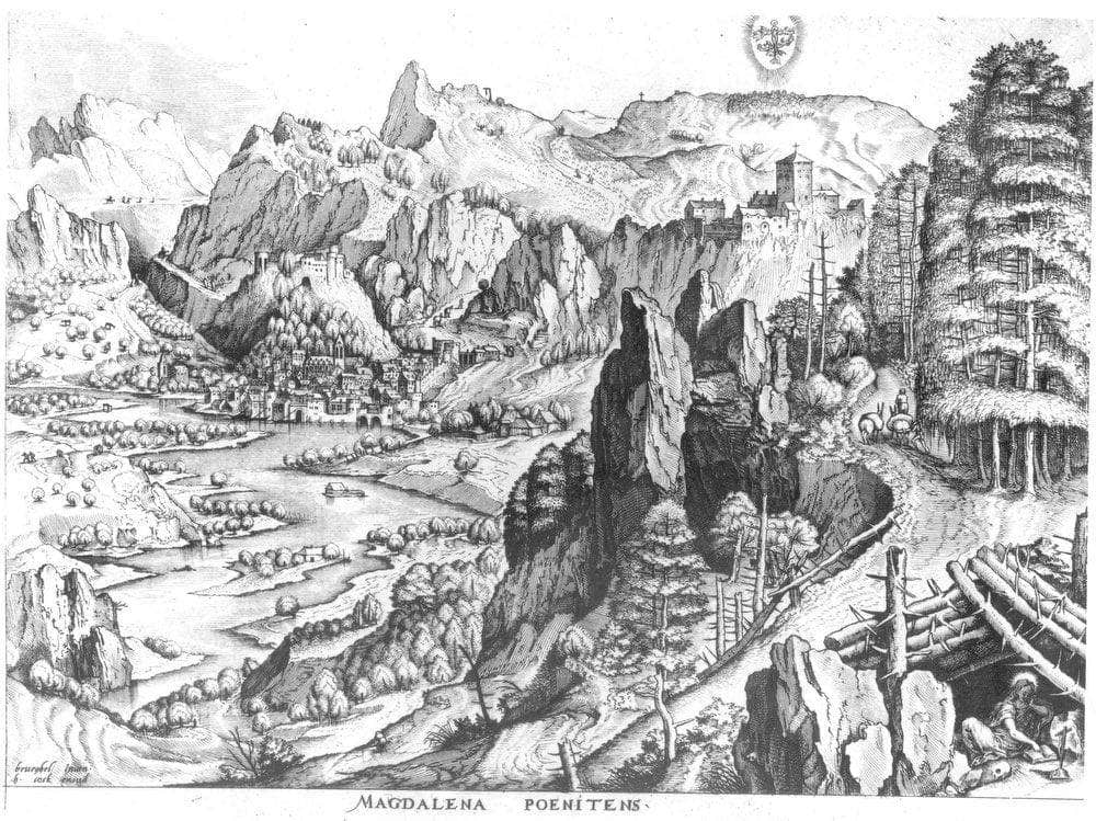 The Penitent Magdalene Engraved By Hieronymus Bosch (C.1510 70) By Pieter Brueghel Ii - Image 5
