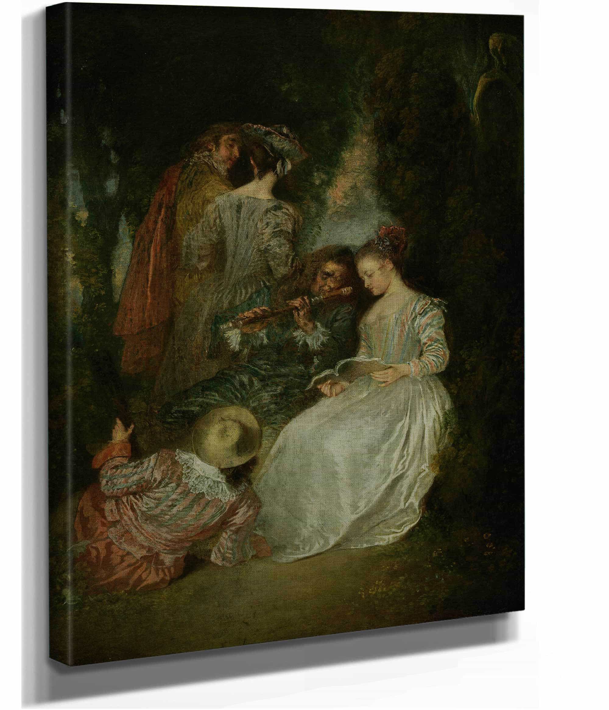The Perfect Accord by Jean Antoine Watteau - Image 2