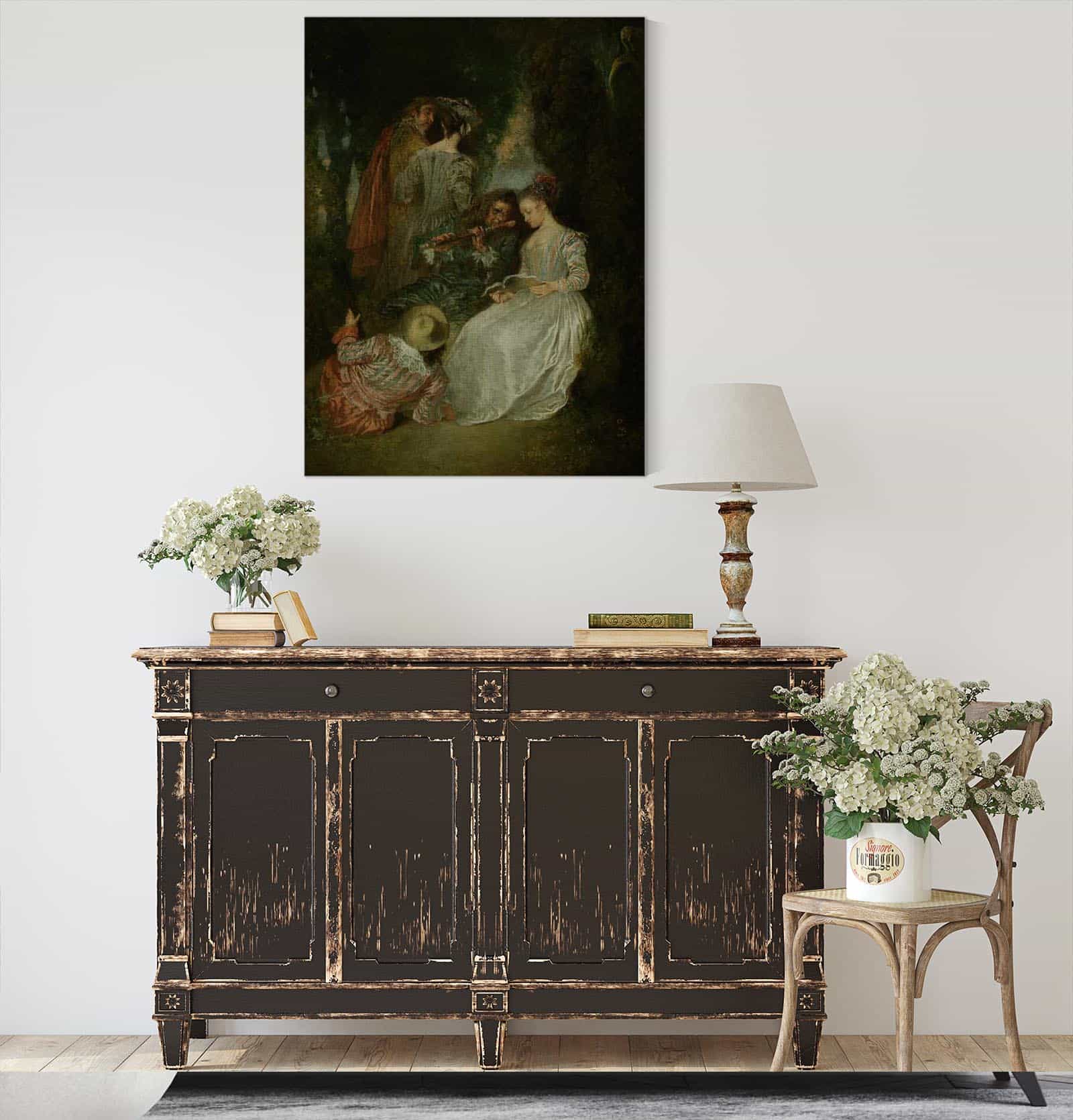 The Perfect Accord by Jean Antoine Watteau - Image 4