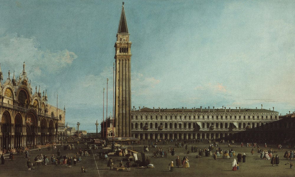 The Piazza San Marco Venice By Canaletto - Image 7