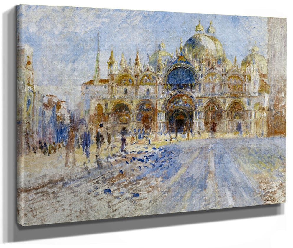 The Piazza San Marco, Venice By Pierre Auguste Renoir