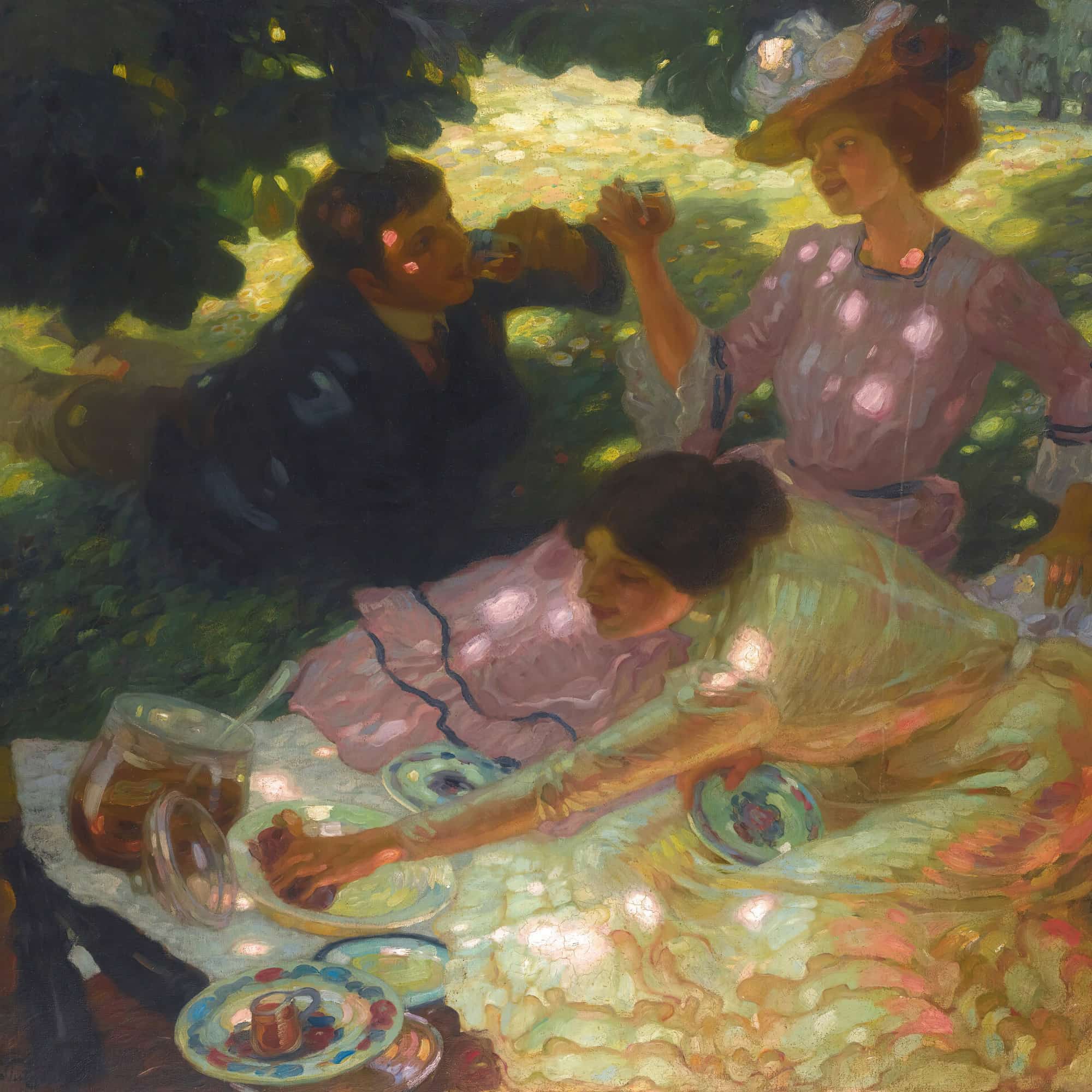 The Picnic by Leo Putz - Image 8