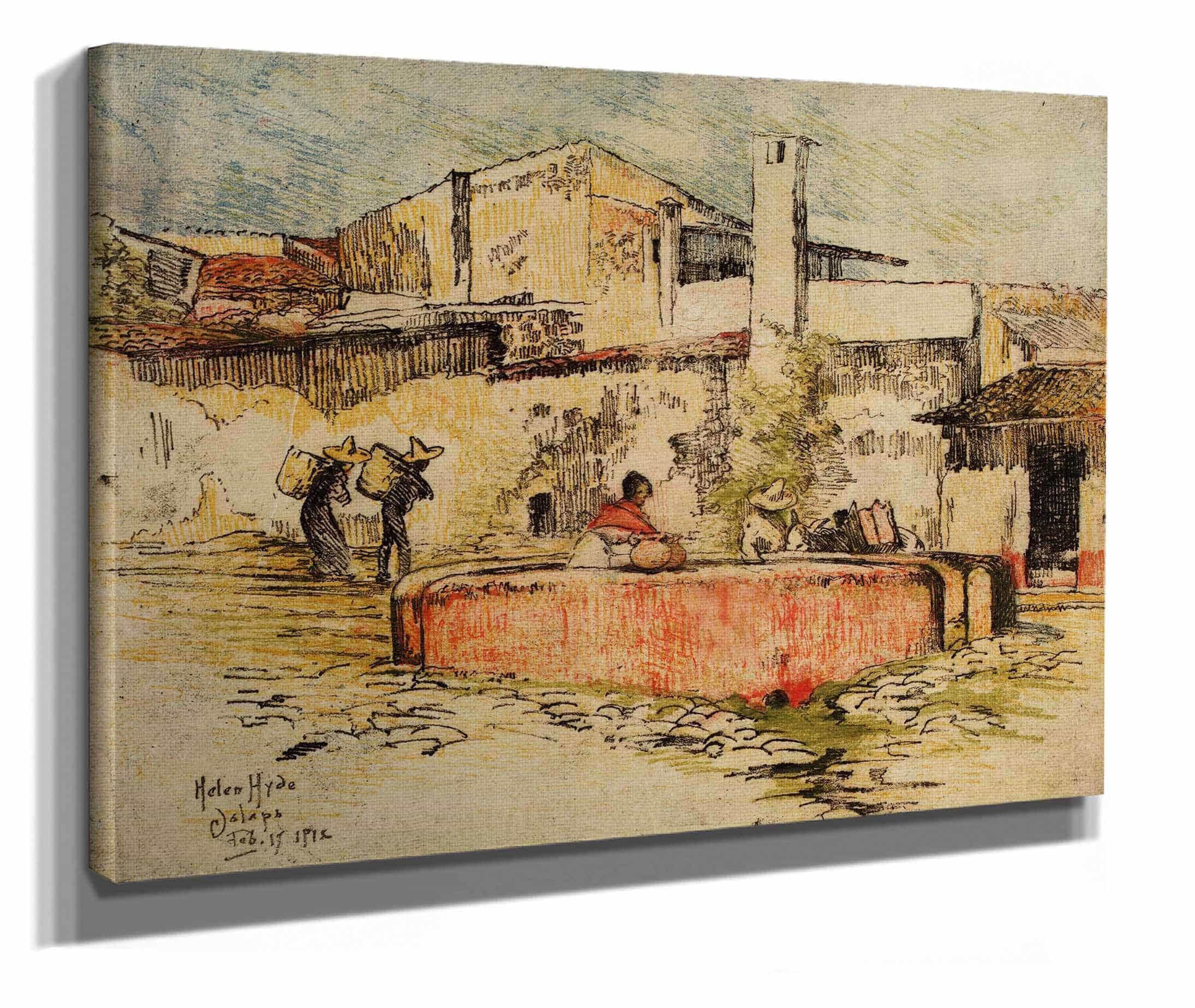 The Pink Fountain At Jalapa by Helen Hyde - Image 2