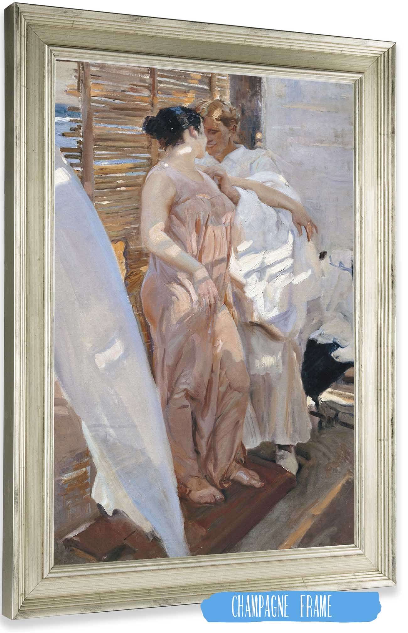 The Pink Robe by Joaquin Sorolla