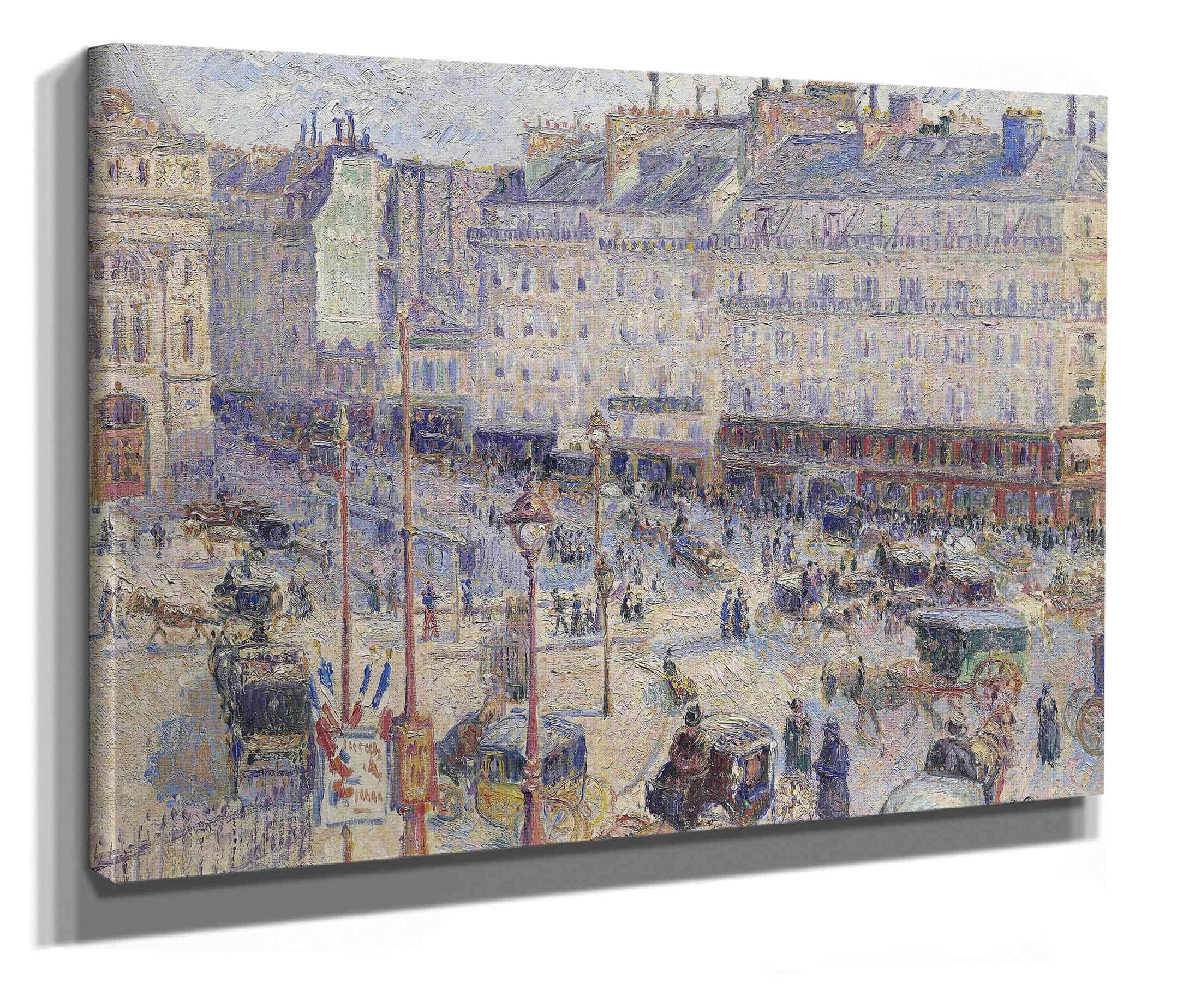 The Place Du Havre Paris by Camille Pissarro - Image 2