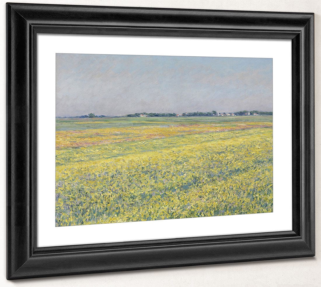The Plain Of Gennevilliers, Yellow Fields By Gustave Caillebotte - Image 2
