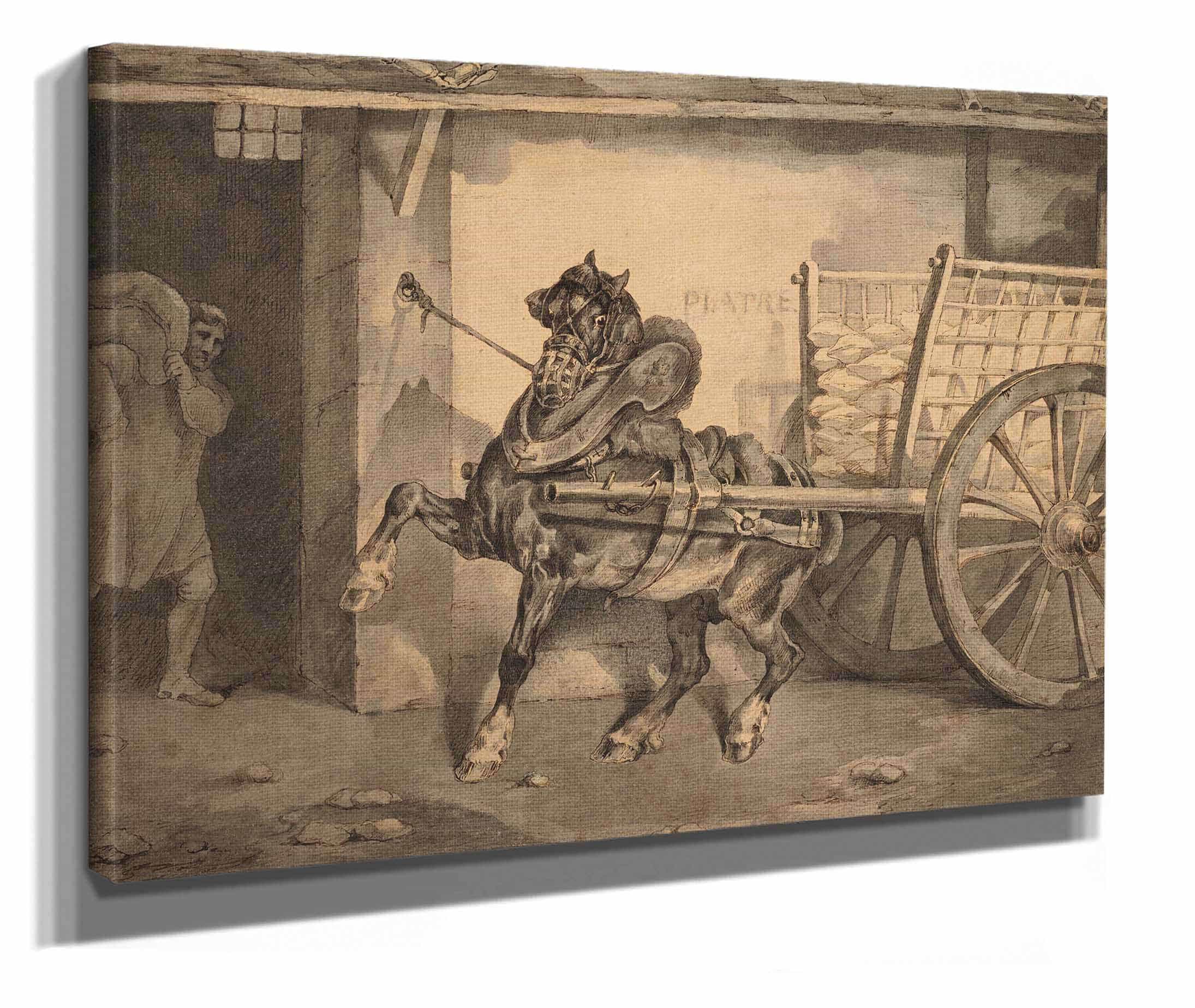 The Plastermakers Horse Le Cheval Du Platrier by Theodore Gericault - Image 2