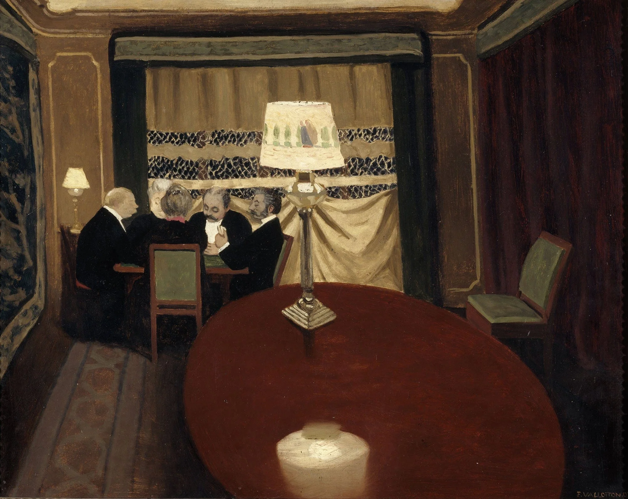 The Poker Game by Felix Vallotton - Image 2