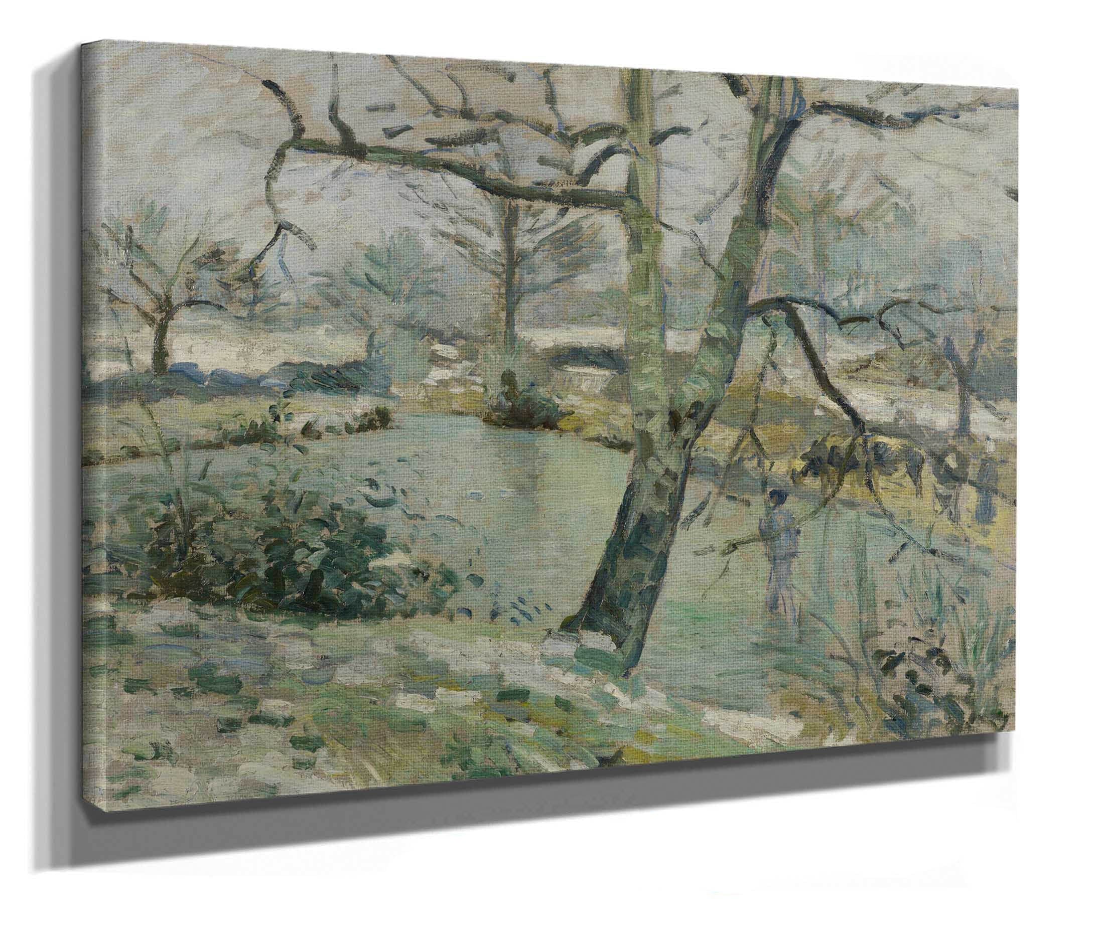 The Pond At Montfoucault Effect Of Winter by Camille Pissarro - Image 2