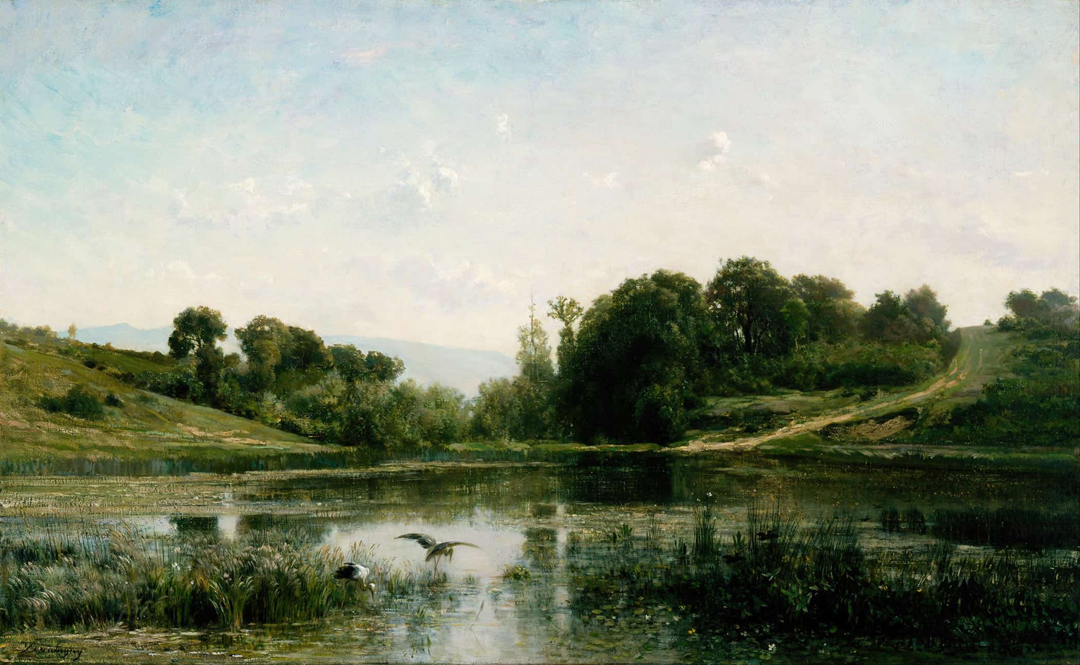 The Ponds Of Gylieu by Charles Francois Daubigny - Image 2