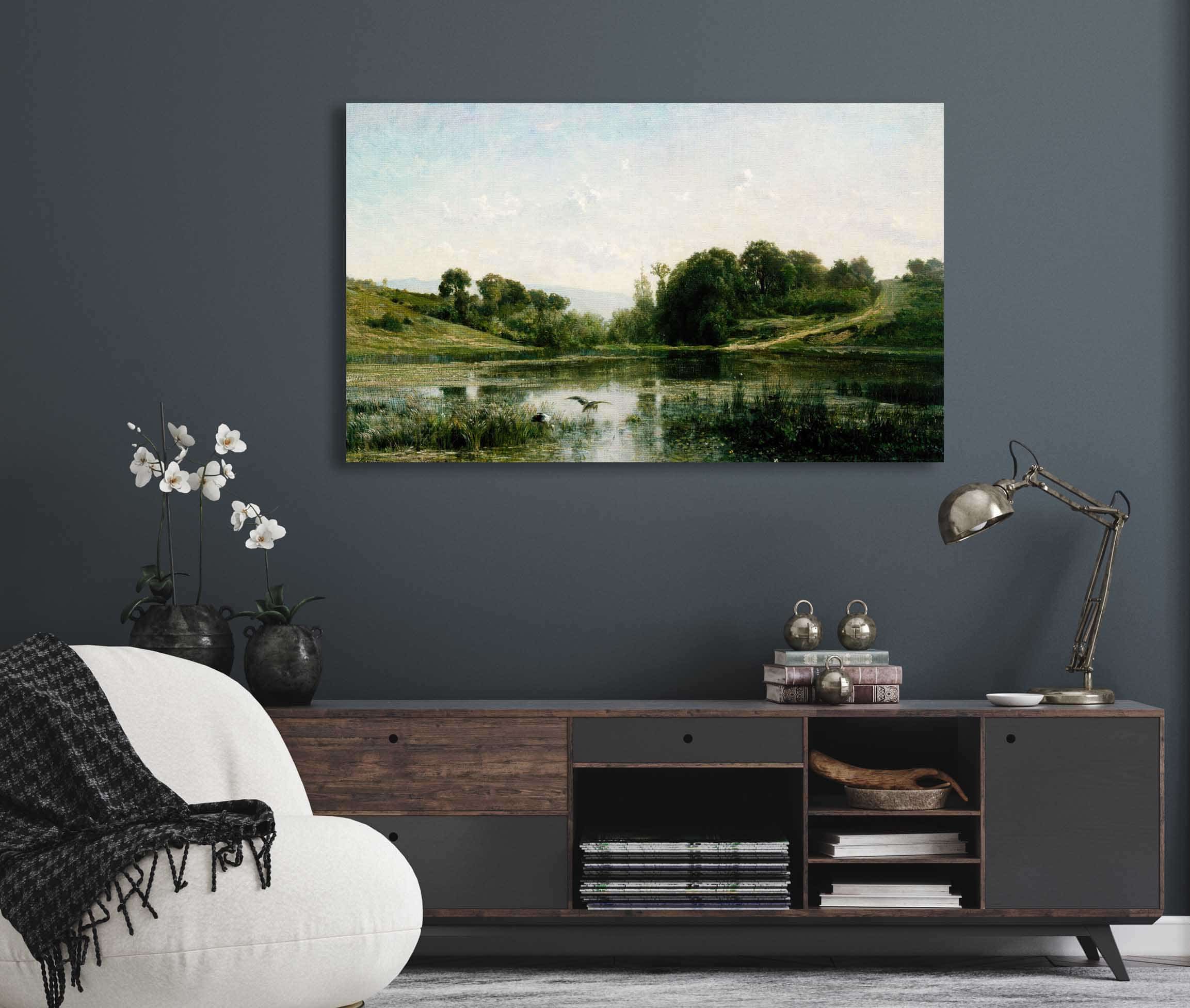 The Ponds Of Gylieu by Charles Francois Daubigny - Image 5