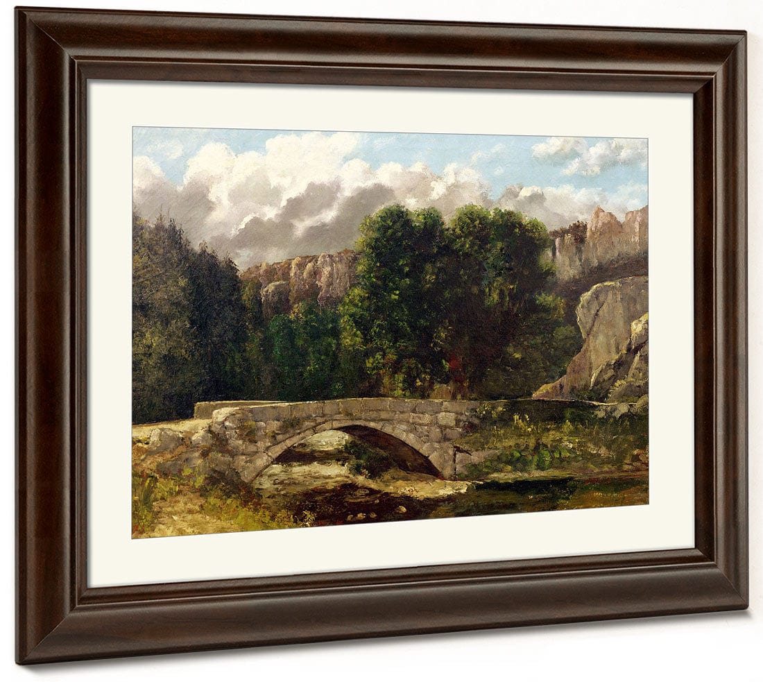 The Pont De Fleurie, Switzerland By Jean Desire Gustave Courbet - Image 3