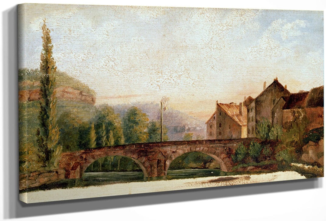 The Pont De Nahin At Ornans By Jean Desire Gustave Courbet