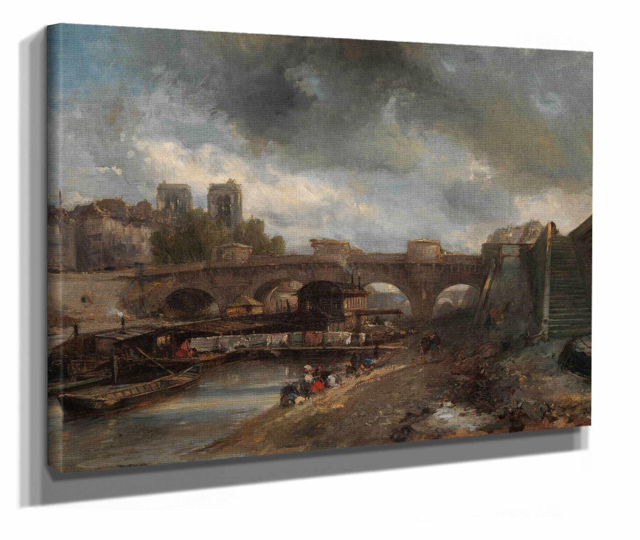 The Pont Neuf  by Johan Barthold Jongkind