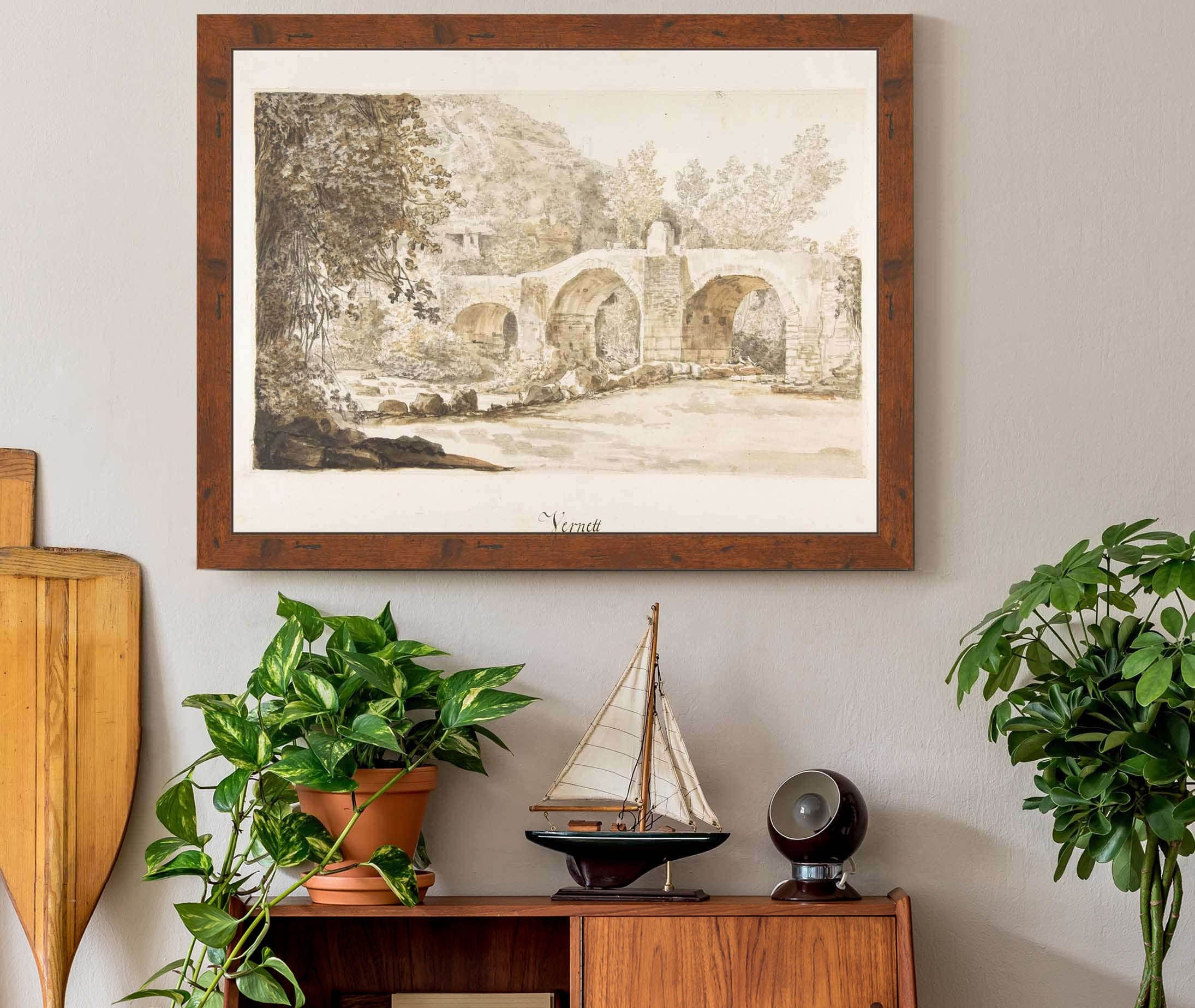 The Ponte Acquoria Th Century by Claude Joseph Vernet - Image 3
