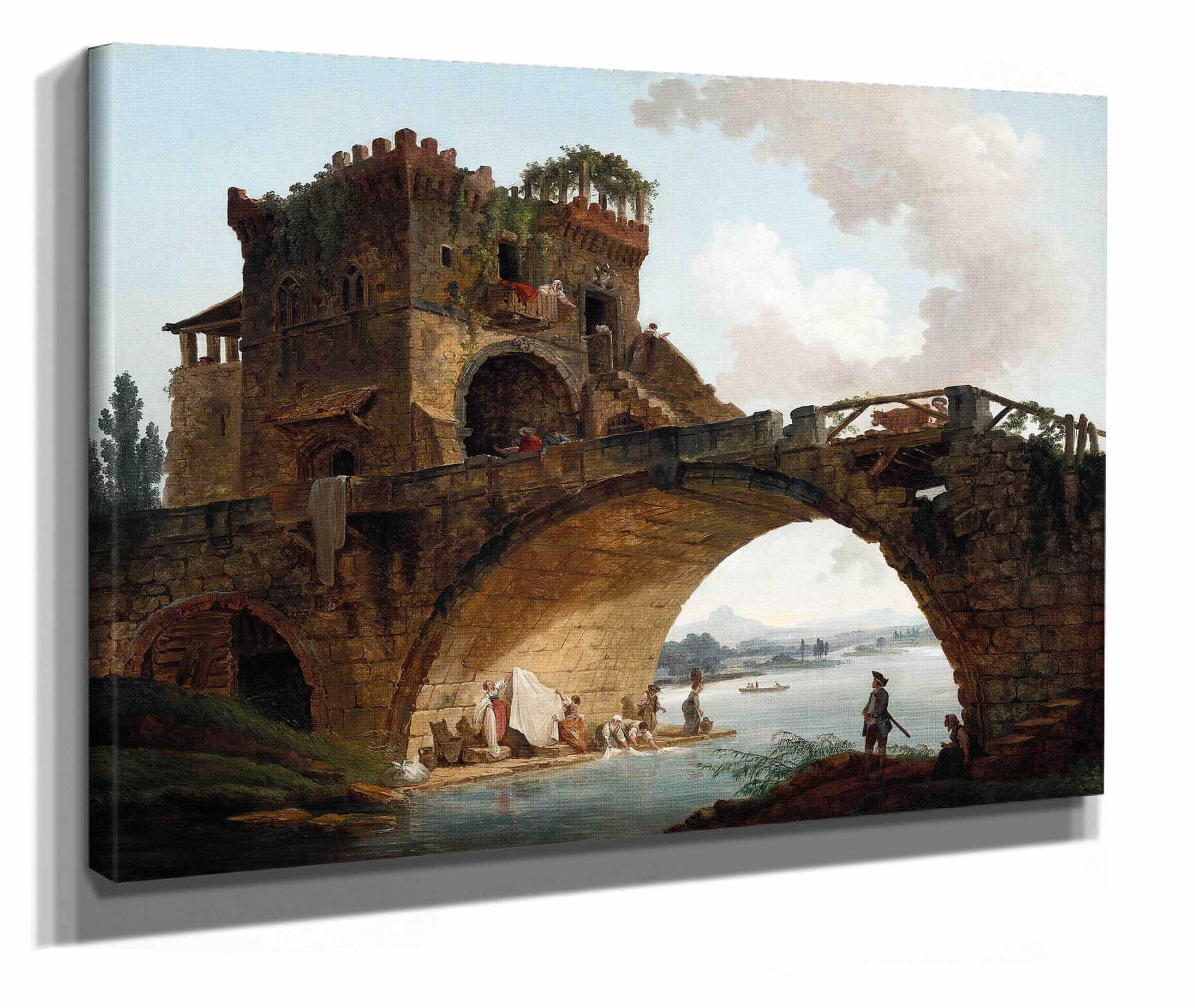 The Ponte Salario by Hubert Robert - Image 2