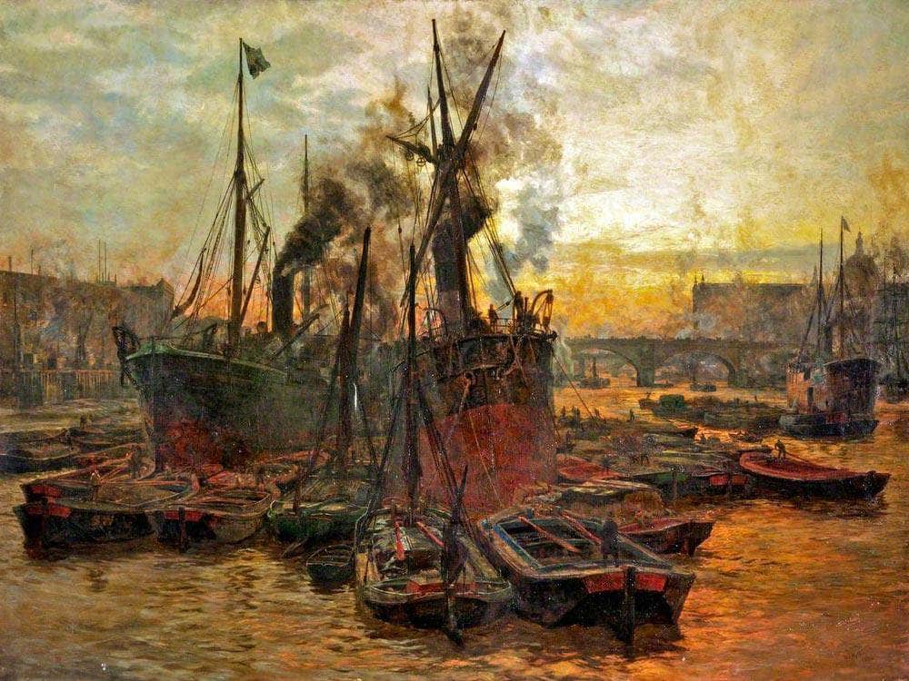 The Pool Of London By William Lionel Wyllie - Image 7