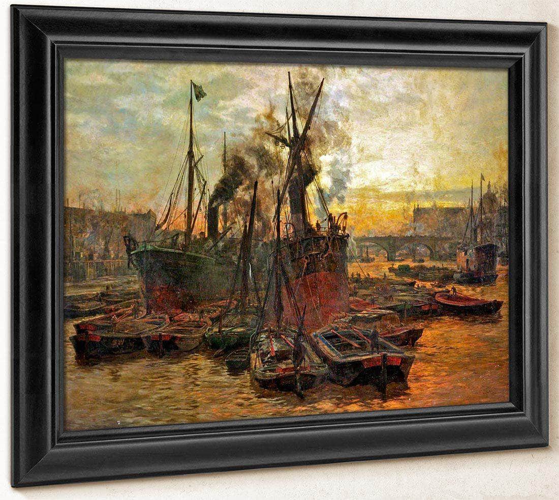 The Pool Of London By William Lionel Wyllie - Image 8