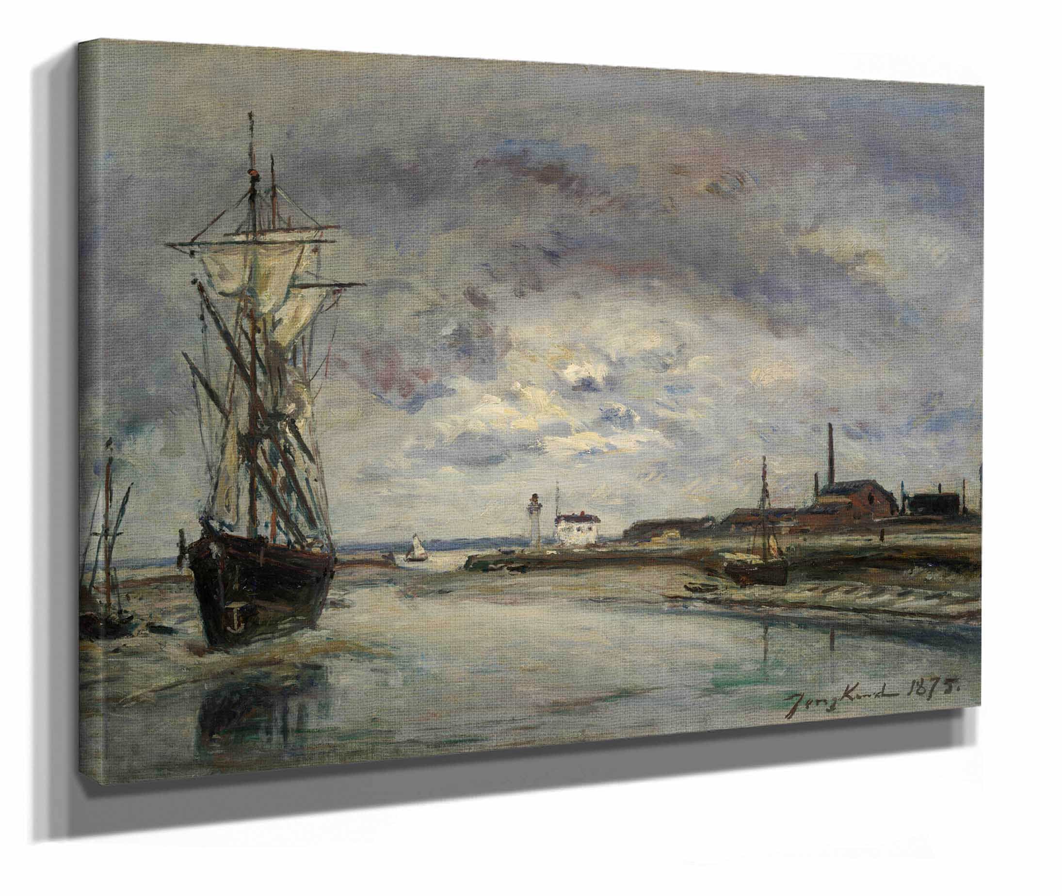 The Port Of Honfleur by Johan Barthold Jongkind - Image 3